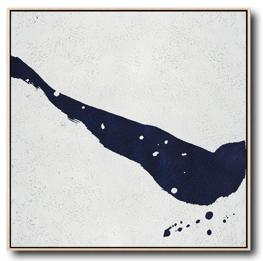 Navy and White Painting #NV87A - Click Image to Close
